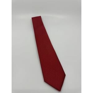 Nautica Mens Neck Tie Red With White Polka Dots Polyester China